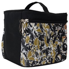 Modern Camo Tropical Print Design Make Up Travel Bag (big) by dflcprintsclothing
