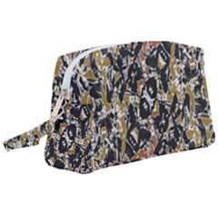 Modern Camo Tropical Print Design Wristlet Pouch Bag (large) by dflcprintsclothing