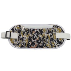 Modern Camo Tropical Print Design Rounded Waist Pouch