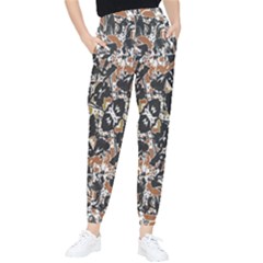 Modern Camo Tropical Print Design Tapered Pants