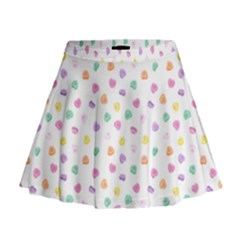 Valentines Day Candy Hearts Pattern - White Mini Flare Skirt by JessySketches