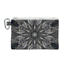 Mechanical Mandala Canvas Cosmetic Bag (medium) by MRNStudios