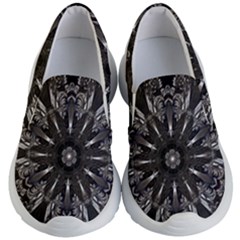 Mechanical Mandala Kids Lightweight Slip Ons by MRNStudios