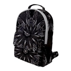 Mechanical Mandala Flap Pocket Backpack (large) by MRNStudios