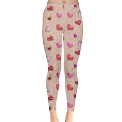 Sweet Heart Leggings  by SychEva