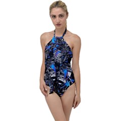 Spin Cycle Go With The Flow One Piece Swimsuit by MRNStudios