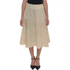 Wood floor art Perfect Length Midi Skirt