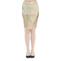 Wood floor art Midi Wrap Pencil Skirt