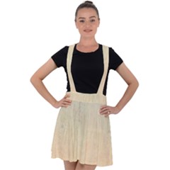 Wood Floor Art Velvet Suspender Skater Skirt by garbd