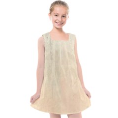 Wood floor art Kids  Cross Back Dress