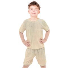 Wood floor art Kids  Tee and Shorts Set