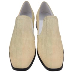 Wood floor art Women Slip On Heel Loafers