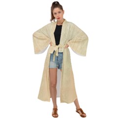 Wood floor art Maxi Kimono