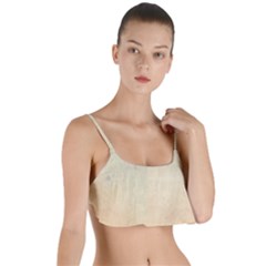 Wood floor art Layered Top Bikini Top 