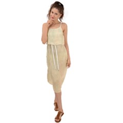 Wood floor art Waist Tie Cover Up Chiffon Dress