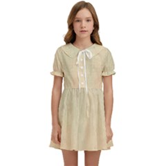 Wood floor art Kids  Sweet Collar Dress