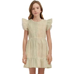 Wood floor art Kids  Winged Sleeve Dress