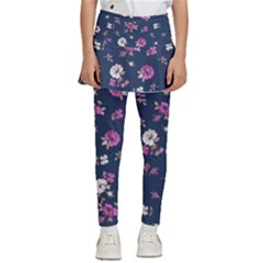 Flowers Pattern Kids  Skirted Pants by Sparkle