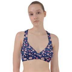 Flowers Pattern Sweetheart Sports Bra by Sparkle