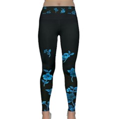 Flowers Pattern Classic Yoga Leggings by Sparkle