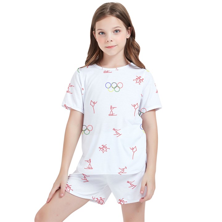 types of sports Kids  Tee and Sports Shorts Set