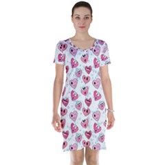 Funny Hearts Short Sleeve Nightdress