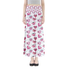Funny Hearts Full Length Maxi Skirt