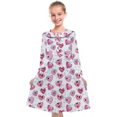 Funny Hearts Kids  Midi Sailor Dress by SychEva