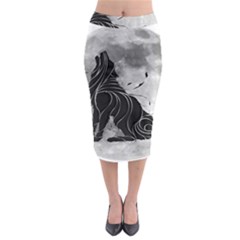 Lobo-lunar Midi Pencil Skirt