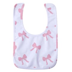 Pink Bow Pattern Baby Bib by Littlebird