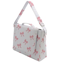 Pink Bow Pattern Box Up Messenger Bag by Littlebird