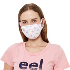 Pink Bow Cute Pattern Crease Cloth Face Mask (adult) by Littlebird