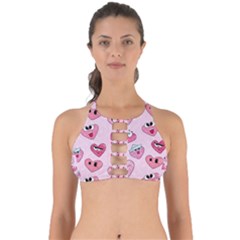 Emoji Heart Perfectly Cut Out Bikini Top by SychEva