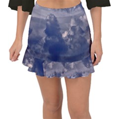 Kingdom of the sky Fishtail Mini Chiffon Skirt