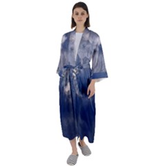 Kingdom of the sky Maxi Satin Kimono