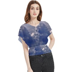 Kingdom of the sky Butterfly Chiffon Blouse