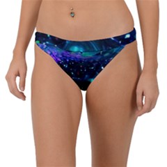 Blue Galaxy Band Bikini Bottom by Dazzleway