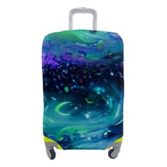 Blue Galaxy Luggage Cover (small) by Dazzleway