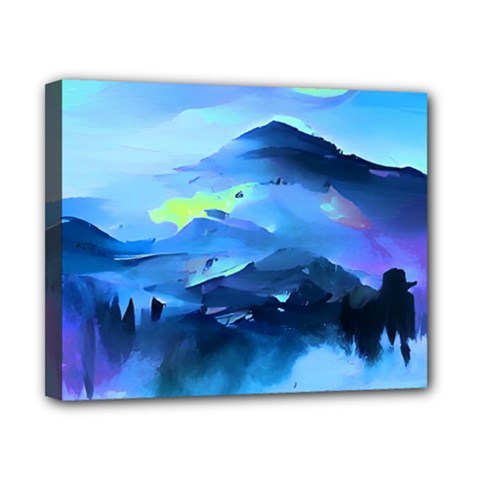 Moon Mountains Canvas 10  X 8  (stretched) by Dazzleway