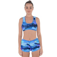 Moon Mountains Racerback Boyleg Bikini Set by Dazzleway