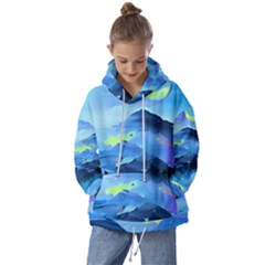 Moon mountains Kids  Oversized Hoodie