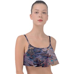 Sky Ship Frill Bikini Top by Dazzleway