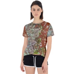 Colorful Abstract Texture Open Back Sport Tee by dflcprintsclothing