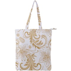 Flowers Shading Pattern Double Zip Up Tote Bag by fashionpod