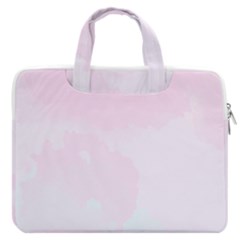 Watercolor Clouds Macbook Pro Double Pocket Laptop Bag (large) by Littlebird