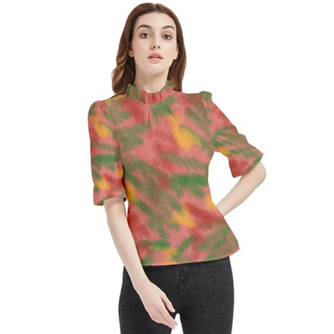 Artflow  Frill Neck Blouse by Littlebird