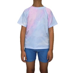 Watercolor Clouds2 Kids  Short Sleeve Swimwear