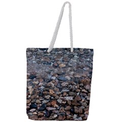 On The Rocks Full Print Rope Handle Tote (large) by DimitriosArt