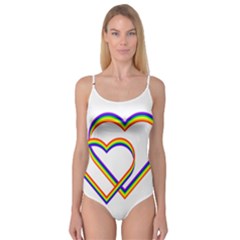 Rainbow Hearts Camisole Leotard  by UniqueThings
