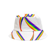 Rainbow Hearts Inside Out Bucket Hat (kids)